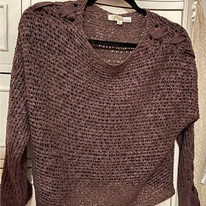 Rewind maroon/wine colored sweater, size large